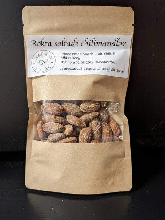 Rökta saltade chilimandlar